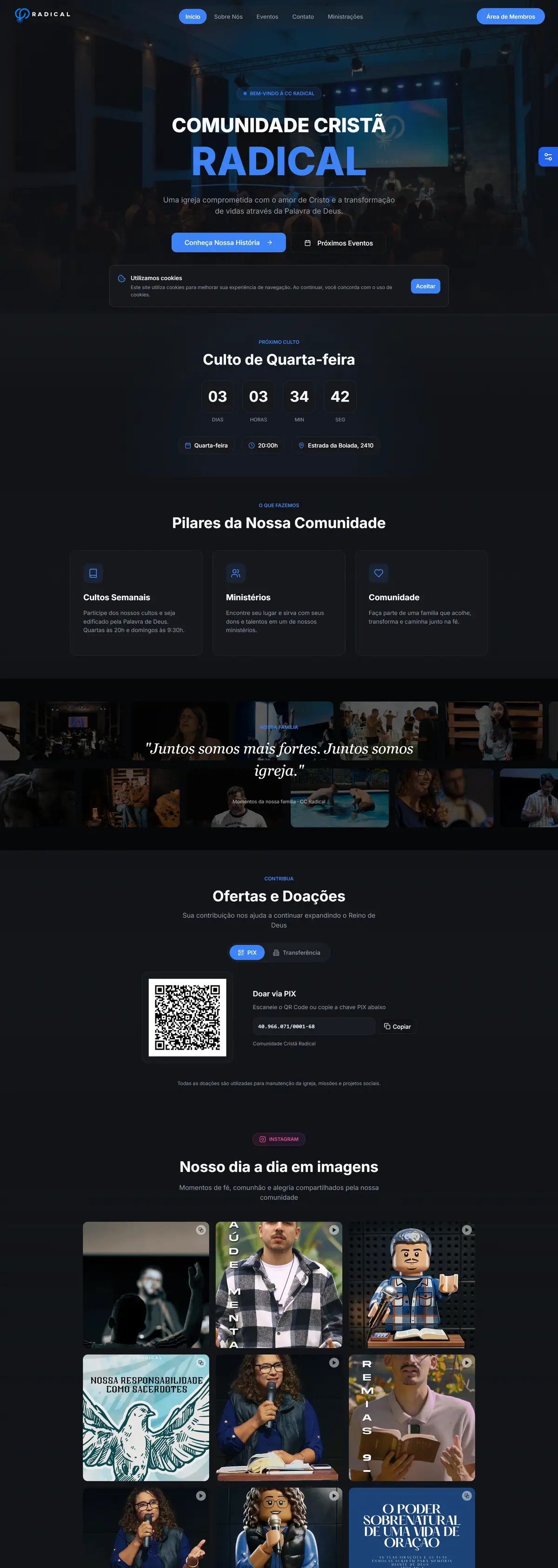 CC Radical: site feito pela Ylink, rolando