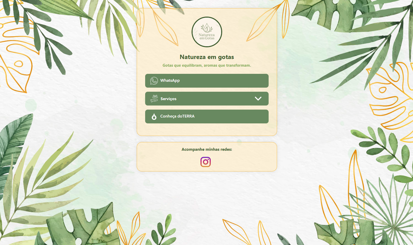 Exemplo de mini site